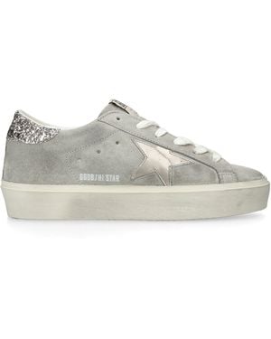 Golden Goose Suede Hi Star Trainers - Grey