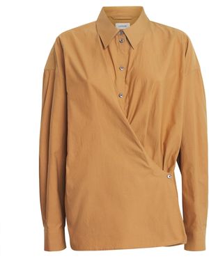 Lemaire Cotton Twisted Shirt - Brown