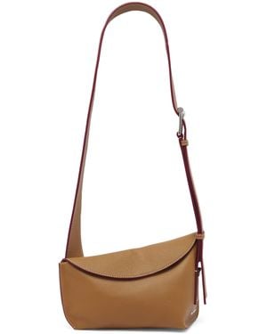 McQueen Leather The T-Bar Sling Cross-Body Bag - Brown