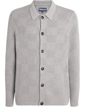Barbour Cotton Falton Cardigan - Gray