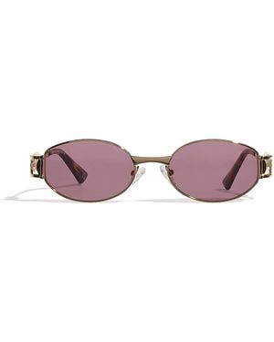 Le Specs Metal Oval The Forbidden Sunglasses - Pink