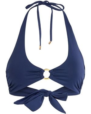 Away That Day Sorrento Bikini Top - Blue