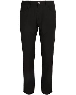 Giorgio Armani Stretch-Cotton Chinos - Black