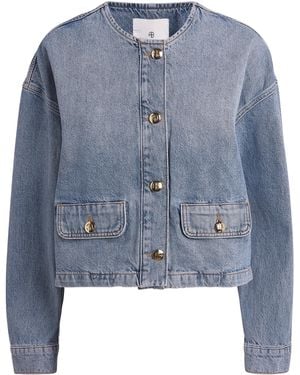 Anine Bing Blanche Denim Jacket - Blue