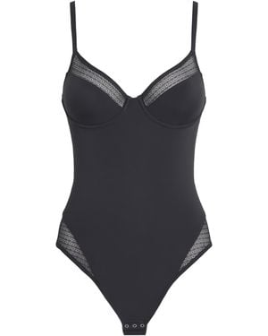 Wolford Geo Lace Shaping Bodysuit - Black