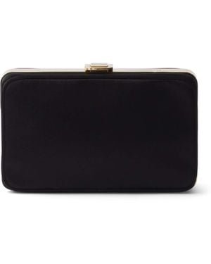 Prada Mini Satin Clutch - Black