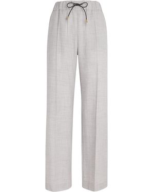 Colombo Cashmere 4.0 Wide-Leg Trousers - Grey