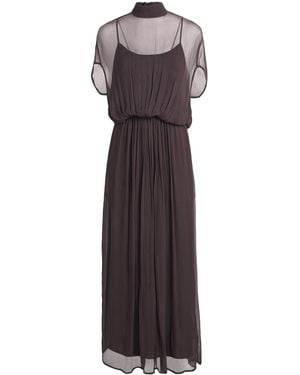 STAUD Chiffon Viviana Maxi Dress - Purple