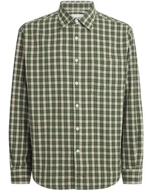 NN07 Organic Cotton Flannel Deon Shirt - Green