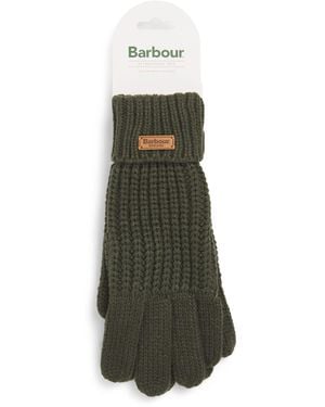 Barbour Saltburn Knitted Gloves - Green