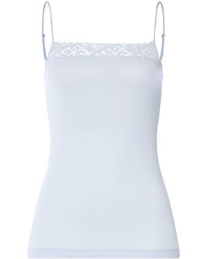Hanro Cotton Moments Tank Top - Blue