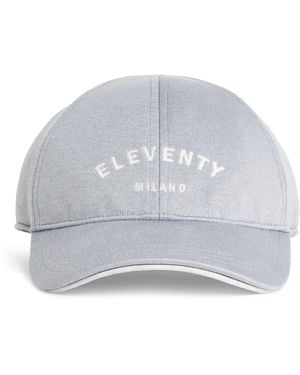 Eleventy Cotton Logo Baseball Cap - Gray