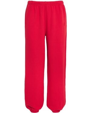 ÉTERNE French Terry Sweatpants - Red