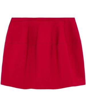 Loewe Cotton-Silk Balloon Mini Skirt - Red