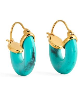 Anni Lu Petit Swell Hoop Earrings - Blue