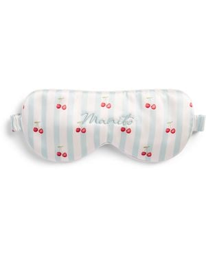 Manitu Mulberry Silk Summer Fruits Eye Mask - White