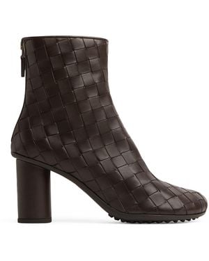 Bottega Veneta Leather Atomic Ankle Boots 75 - Brown
