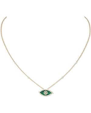 Messika Lucky Eye And Malachite Necklace - Metallic