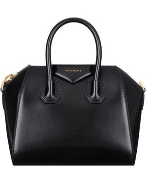 Givenchy Mini Leather Antigona Top-Handle Bag - Black