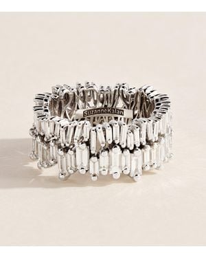 Suzanne Kalan And Diamond Classic Short Stack Eternity Ring - Natural