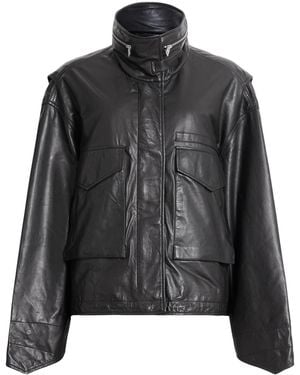 AllSaints Clay Leather Jacket - Black