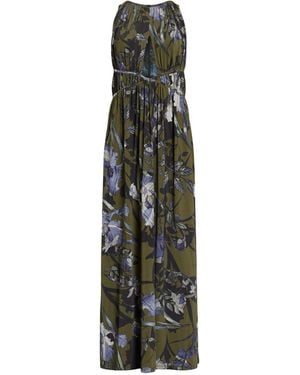 AllSaints Floral Kaya Batu Maxi Dress - Green