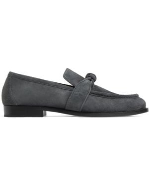 Bottega Veneta Suede Astaire Loafers - Black