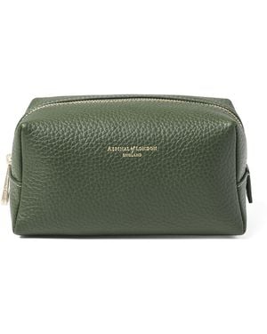 Aspinal of London Medium Leather London Cosmetic Case - Green