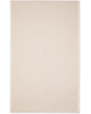 Brunello Cucinelli Cashmere Diagonal Scarf - Natural