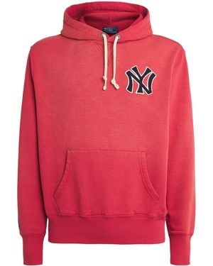 Polo Ralph Lauren X Yankees Logo Hoodie - Red