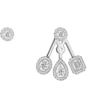 Messika My Twin Trio And Diamond Earrings - White
