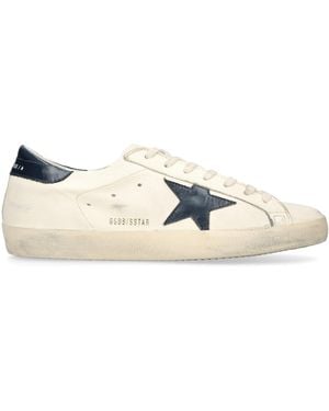 Golden Goose Leather Super-Star Trainers - Natural