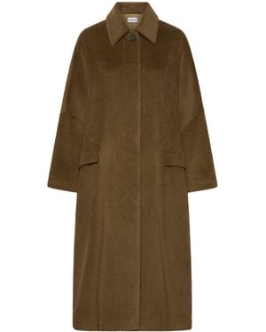 Marella Alpaca-Virgin Wool Coat - Natural