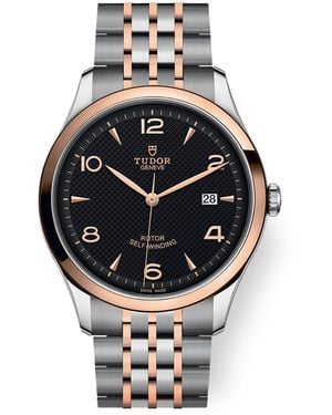 Tudor 1926 Stainless Steel And Rose Watch - Black