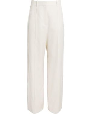 Camilla & Marc Satin Alabata Suit Trousers - White