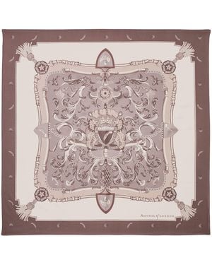 Aspinal of London Silk Signature Scarf - Pink