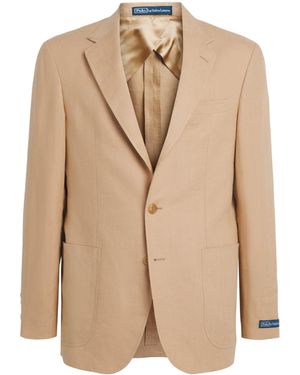 Polo Ralph Lauren Linen Tailored Blazer - Natural