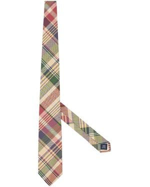 Polo Ralph Lauren Linen Check Tie - Metallic