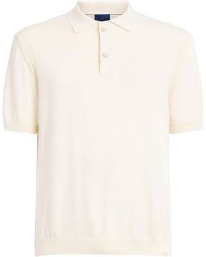 Paul & Shark Silk-Cotton Polo Shirt - White