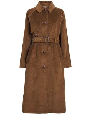 Barbour Corduroy Antonella Trench Coat - Brown