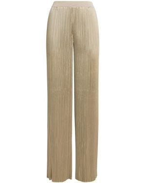 JOSEPH Satin Amber Wide-Leg Pants - Natural