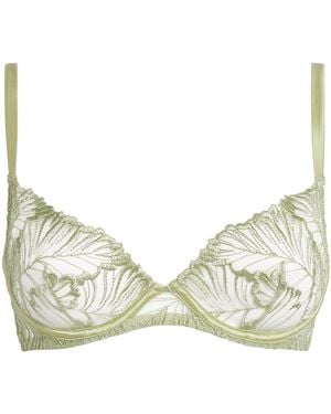 Coco De Mer Lace Laurel Plunge Bra - Natural