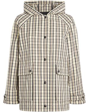 Yves Salomon Water-Repellent Check Raincoat - Multicolour