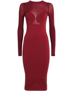Wolford Bustier Midi Dress - Red