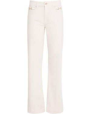 PAIGE Leenah Wide-Leg Jeans - White