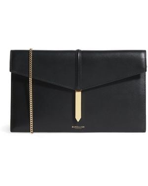 DeMellier Leather Tokyo Clutch Bag - Black