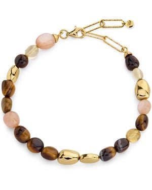 Monica Vinader Vermeil Multi Gemstone Rio Beaded Bracelet - Metallic