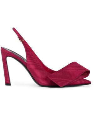 Givenchy Moiré Twisted Ribbon Slingback Sandals 95 - Pink
