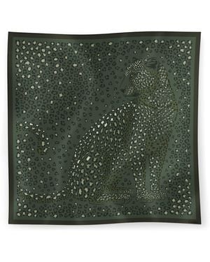 Cartier Silk Panthère Dots Scarf - Green