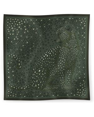Cartier Silk Panthère Dots Scarf - Green